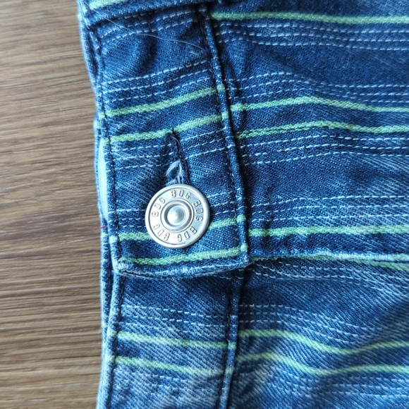 Urban Outfitters Stripped Denim Mom Shorts Size 30 - Picture 3 of 7